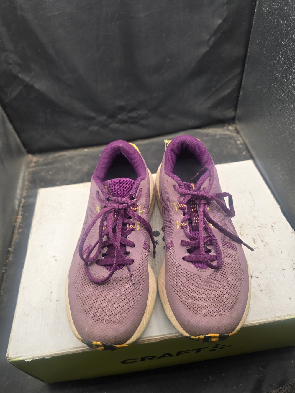 Asics Purple Women's Athletic Running Shoes with Gold Accents